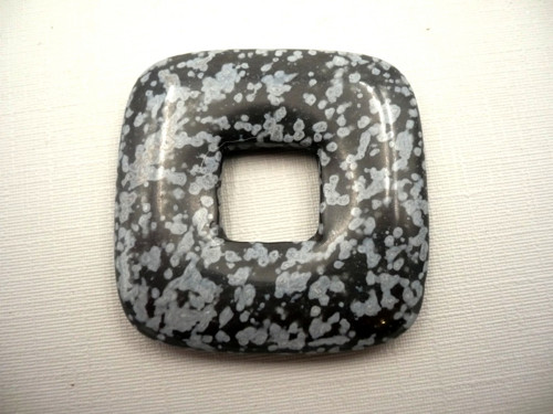 Donut 3,5 cm - obsidián vločkový, č.53f