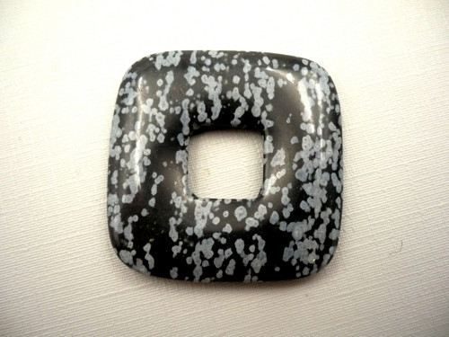 Donut 3,5 cm - obsidián vločkový, č.66f