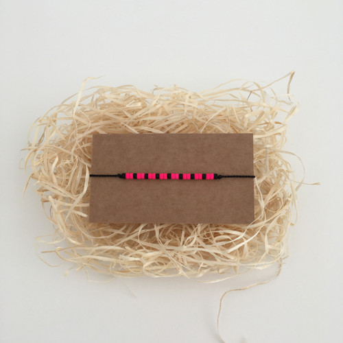Náramek MATUBO SILK Neon Pink II