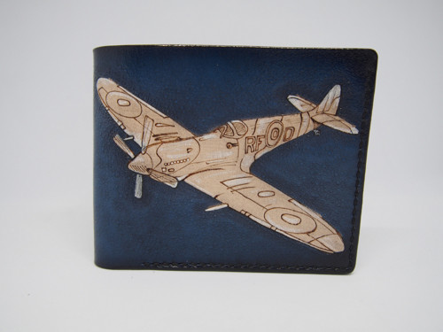 Pánská kožená modrá peněženka Spitfire