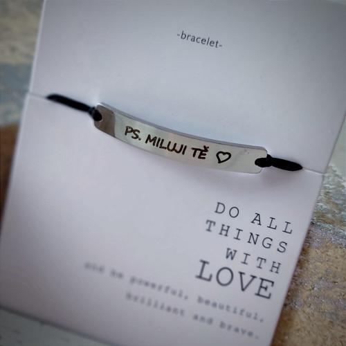 Shamballa náramek "PS. Miluji Tě"