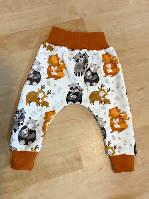 Tepláčky s kulatým sedem/ ZVÍŘÁTKA
