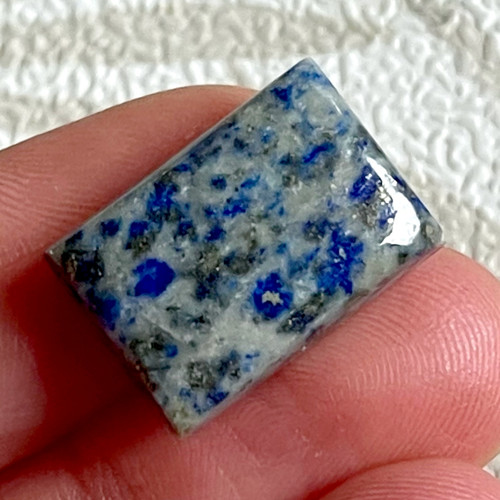 Lapis Lazuli kabošon (17x12x5mm) — foto 1