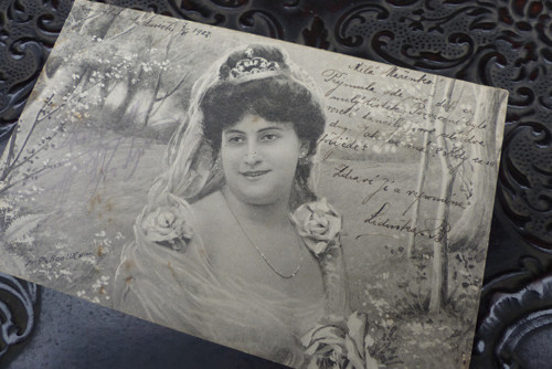 Milá Mařenko...stará pohlednice, 1907