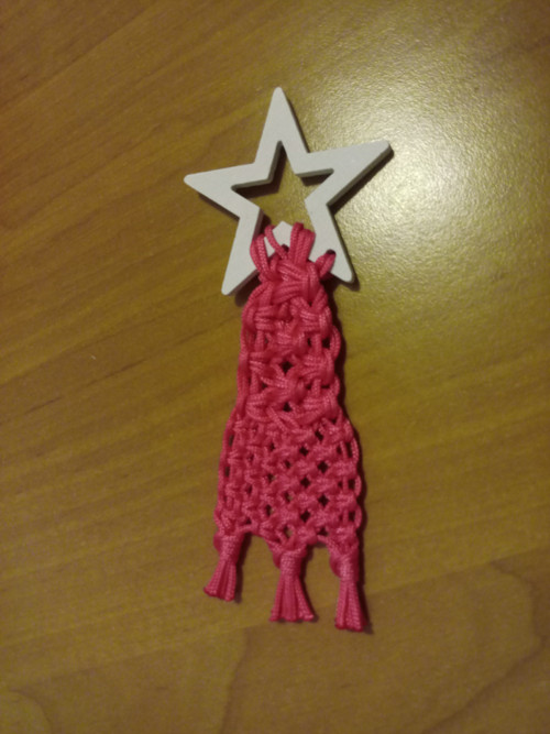 Stromeček drhaný růžový 13cm