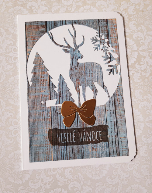 Vánoční přání s jelenem — foto 1