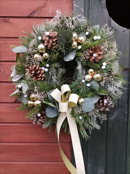 Přírodní adventní věnec — foto 1