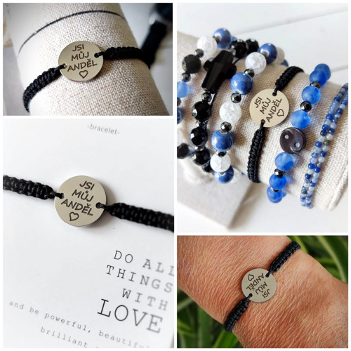 Shamballa náramek "Jsi můj anděl"