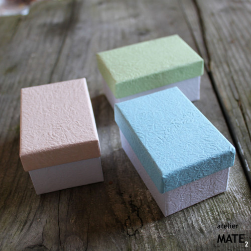 Papírová krabička pastel losos — foto 1
