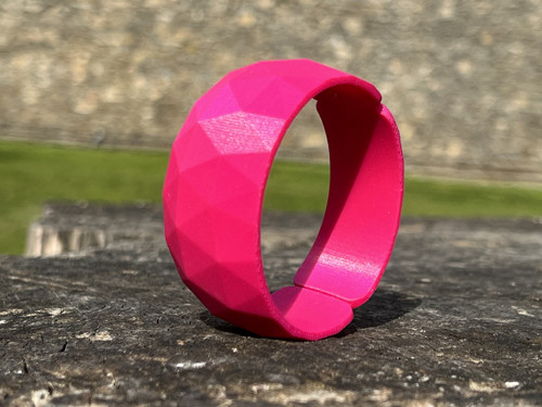 Náramek polygon magenta