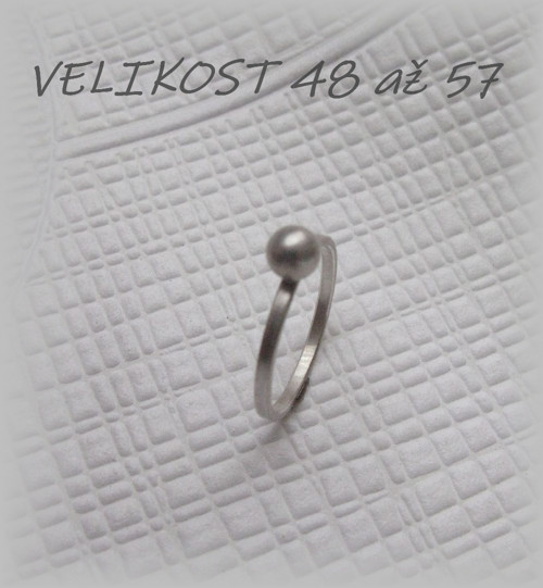 Kulička 5 mm + PLOCHÁ OBROUČKA 1,6 mm...Ag SMIREK