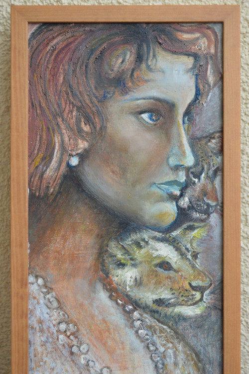 Šelmičky - originál - olejomalba 26x53