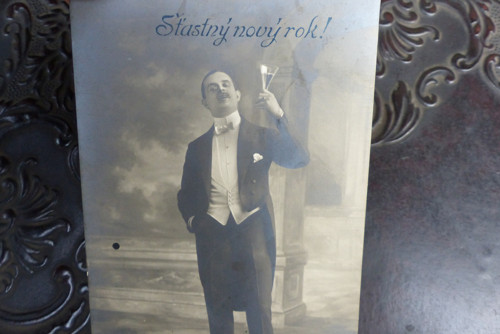 Šťastný nový rok!...stará pohlednice