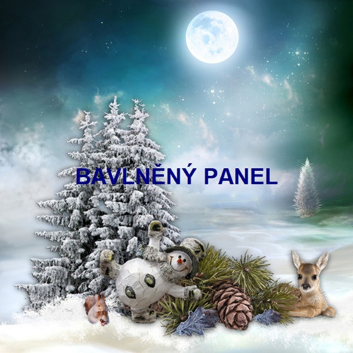 Bavlněný panel 35x35 cm - skladem