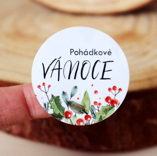 Samolepky Pohádkové Vánoce - 4,5cm/24ks
