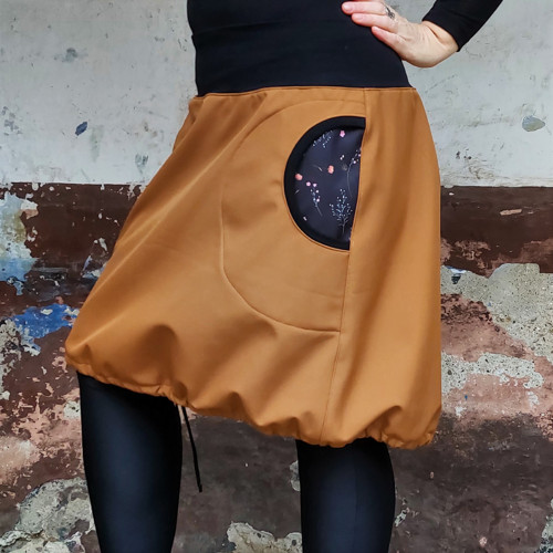 Hřejivá softshellka okrová XL — foto 1