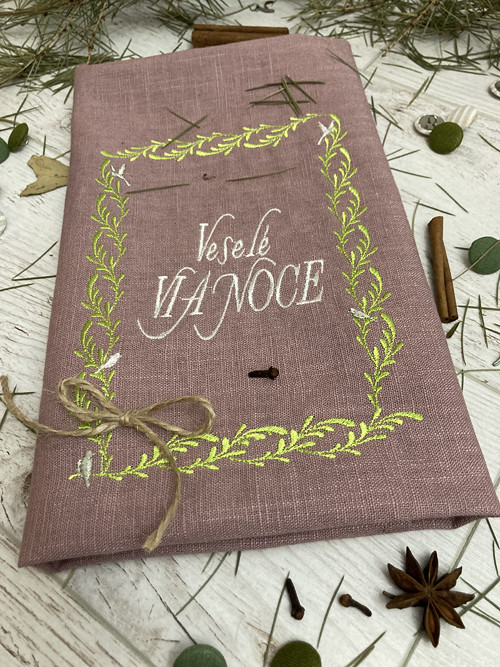 Ľanová utierka ,,Veselé VÁNOCE" — foto 1