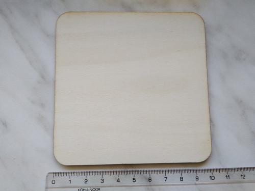 Dřevěná destička - 10 cm (1ks) — foto 1