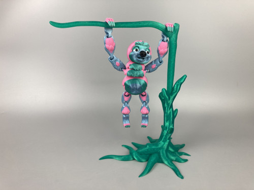 Lenochod a strom - 3D tisk — foto 1