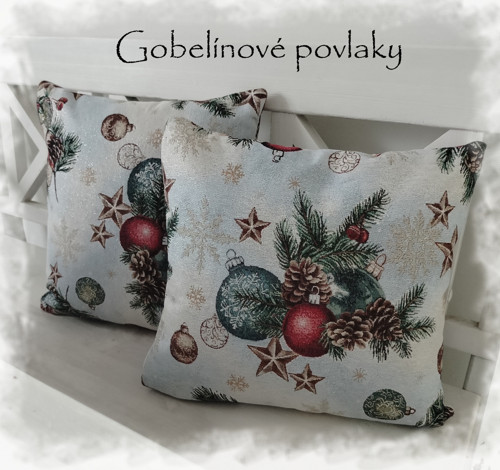 GOBELÍNOVÝ POVLAK 45x45 - klasické vánoce
