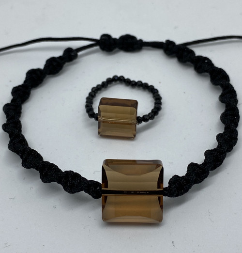 Náramek a prstýnek se Swarovski