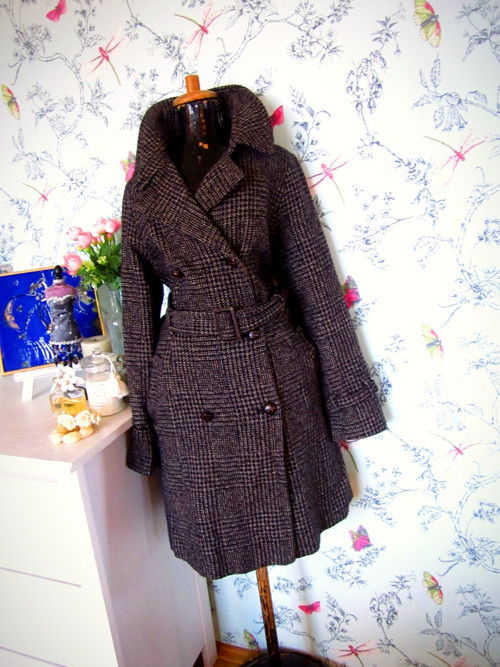 Kabát elegantní dandy v tweedu — foto 1