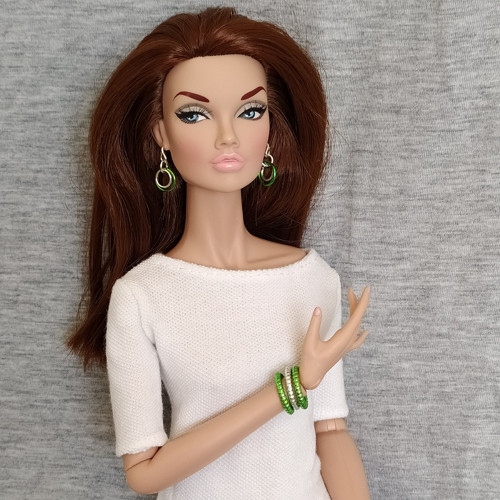 Náušnice a náramek pro panenky FR16, Tonner, BJD