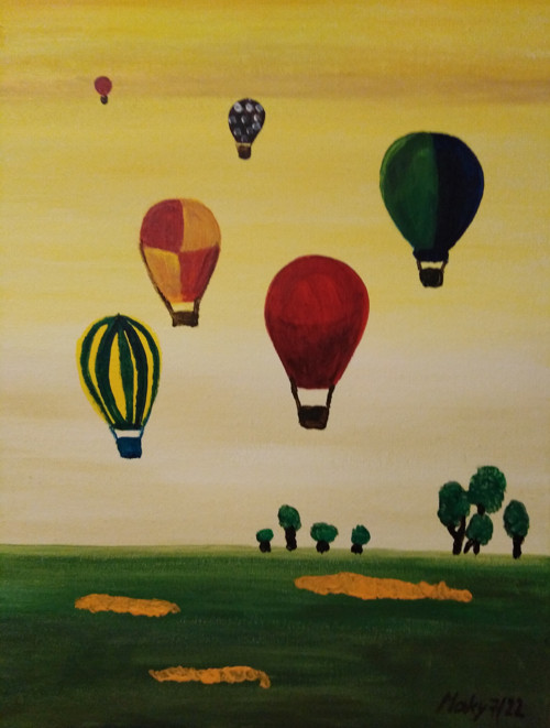 Obraz akryl BALONY 30x40 cm