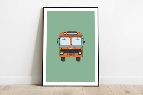 Plakát Sri Lanka Autobus A5
