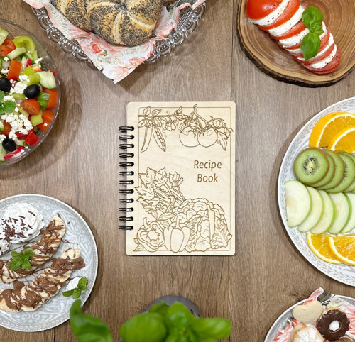 Recipe book - zápisník na recepty EN verze