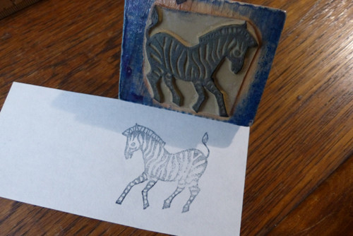Zebra...staré tiskátko, razítko — foto 1