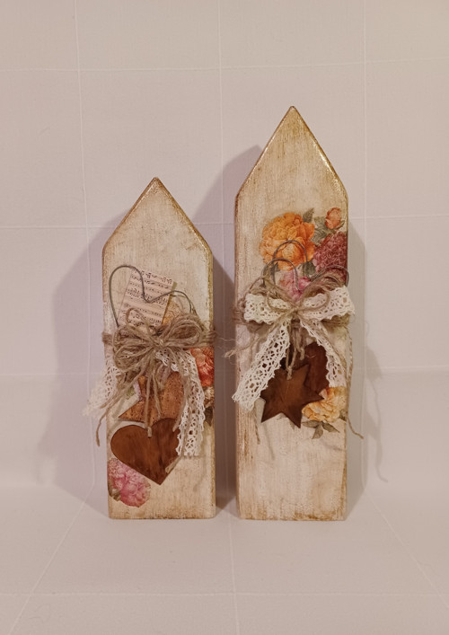 Domky v shabby chic stylu