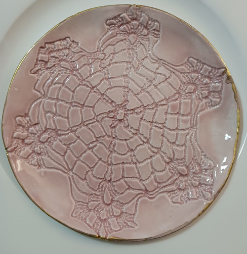 Porcelánový talířek RŮŽOVÁ VLOČKA