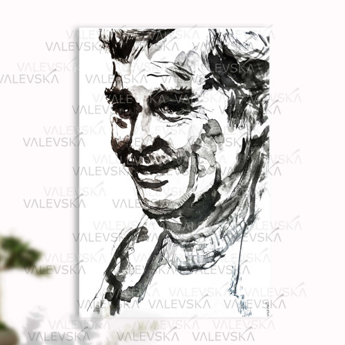Václav tuší, 470x310mm