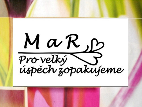 Pro velký úspěch. Svatební razítko.