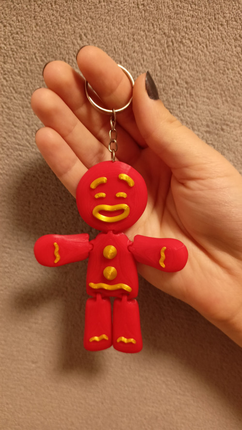 Veselý Flexi Perníček - 10 cm - 3D tisk
