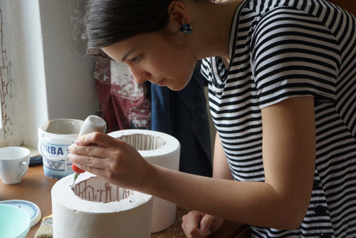 Kurz lití a plastická dekorace porcelánu