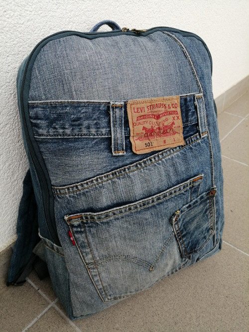 Batoh jeans recy