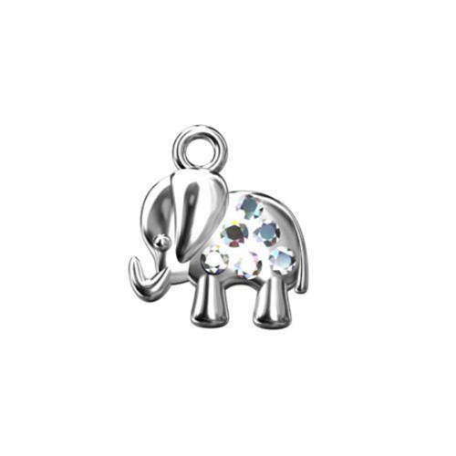 Přívěsek Slůně se swarovski, AG925 1ks