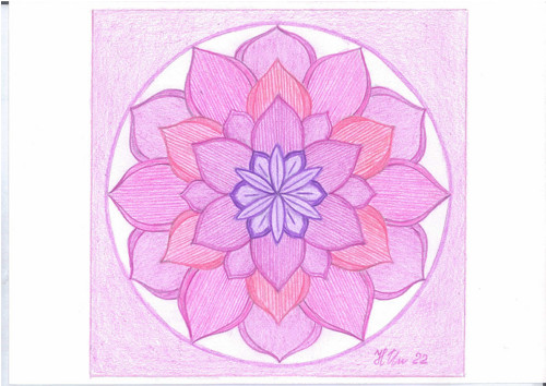 Mandala-Lotosový květ