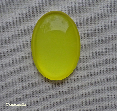Skleněný kabošon 18x25mm 1kus