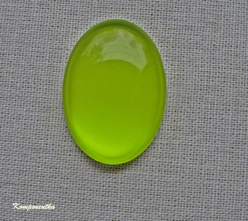 Skleněný kabošon 18x25mm 1kus