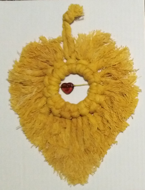 Macramé Srdce k zavěšení — foto 1