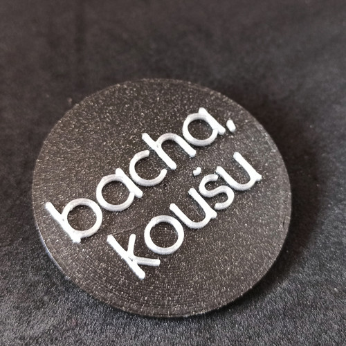 Brož s názorem - Koušu (černá + stříbrná) — foto 1