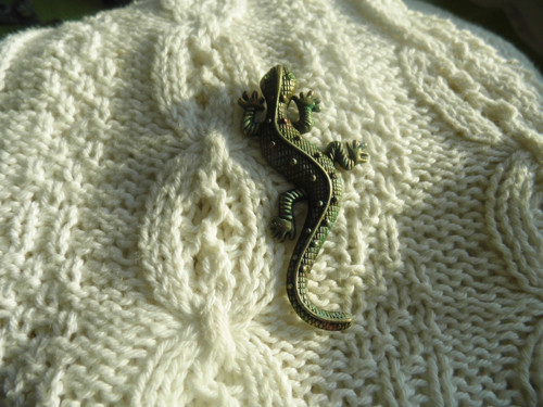 Ještěrka - brož / 65mm/