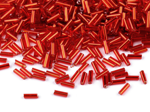 Rokajl hladké tyčky 6 mm (50g) - červená