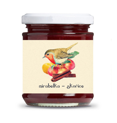 Domácí zavařenina Mirabelka - skořice 200 ml