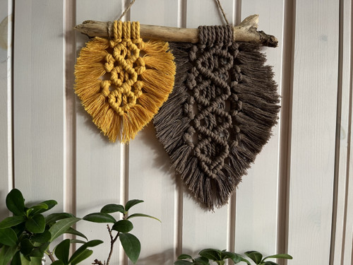 Macramé dekorace