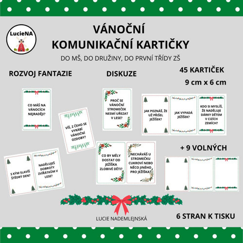 Vánoční Komunikační Kartičky