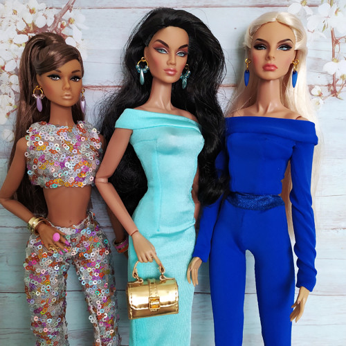 Náušnice pro panenky Tonner, Barbie, Poppy